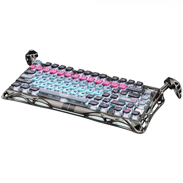 Клавіатура магнітна GravaStar Mercury V75 Pro 80keys, Magnetic Jade Gaming, 8K, USB-A, RGB, Cyberpunk