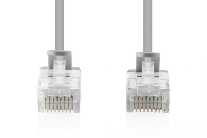 Патч-корд DIGITUS CAT 6 U-UTP Sliim, 0.3 м, AWG 32/7, Cu, LSZH, сірий