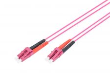 Патч-корд волоконно-оптичний DIGITUS LC/UPC-LC/UPC, 50/125, MM, OM4, duplex, 1м