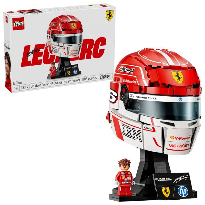Конструктор LEGO Editions Formula 1 Шолом Шарля Леклера з команди Scuderia Ferrari HP