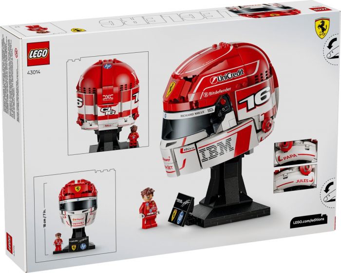 Конструктор LEGO Editions Formula 1 Шолом Шарля Леклера з команди Scuderia Ferrari HP