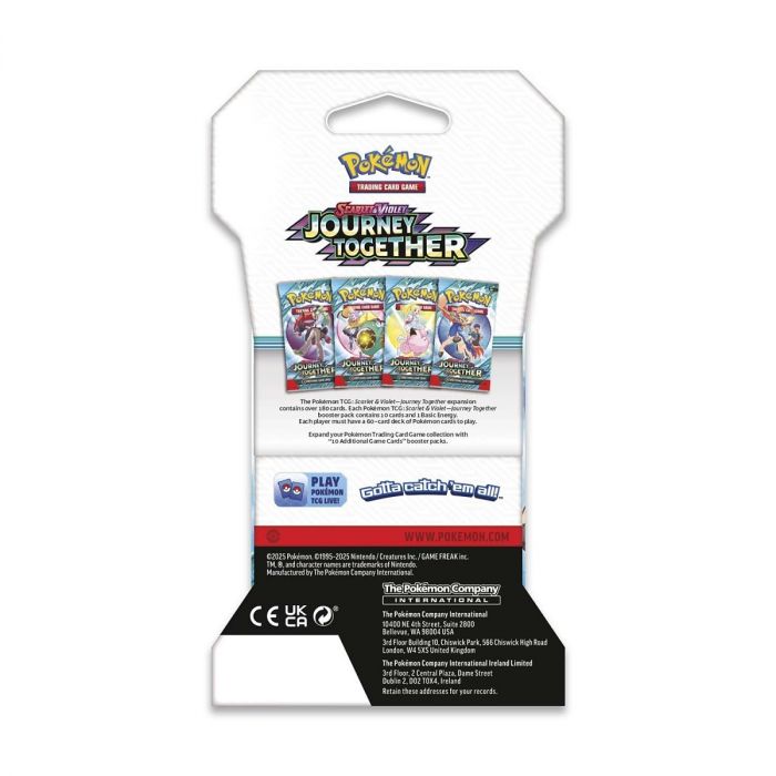 Колекційна карткова гра Pokemon: Journey Together Sleeved Booster, бустер пак (1 шт)