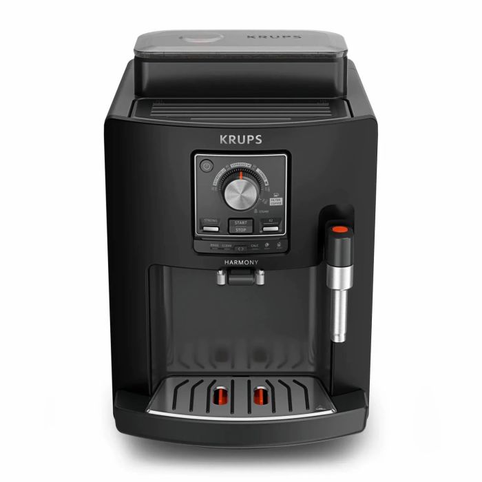 Кавомашина Krups Harmony 1.7л, зерно, ручний капучинатор, мех. керування, авторецептів - 4, свій рецепт, чорний