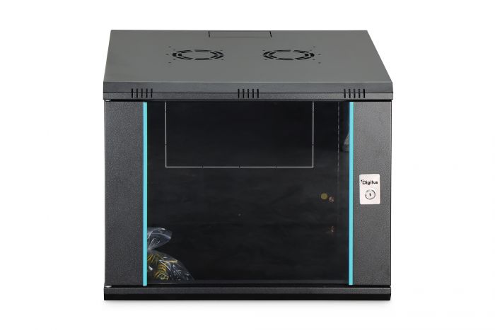 Шафа DIGITUS 19", 9U, Wall Mounting Dynamic-N, 600x600 мм, 60кг максимально, розібрана, чорна