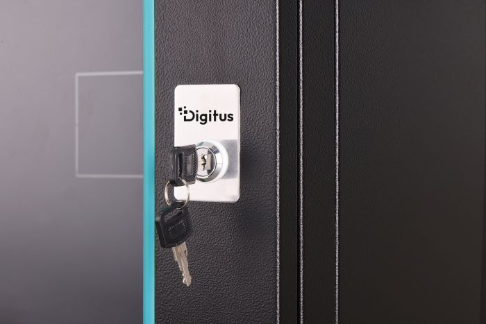 Шафа DIGITUS 19", 7U, Wall Mounting Dynamic-N, 600x600 мм, 60кг максимально, розібрана, чорна