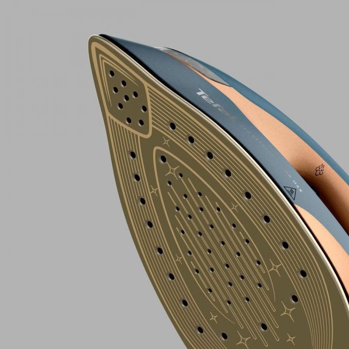 Праска-парогенератор Tefal Express Vision Max, 3000Вт, 1200мл, паровий удар -850гр, постійна пара - 215гр, керам. підошва, синьо-золотий