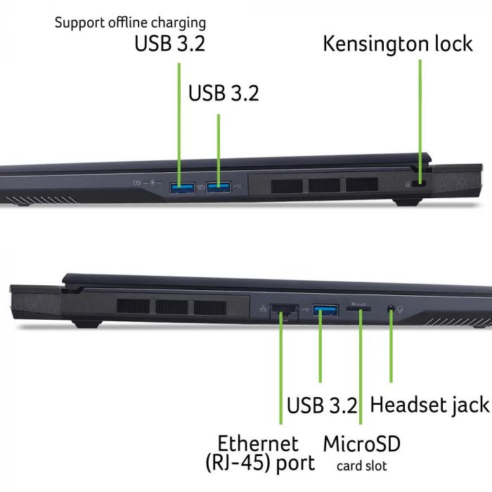 Ноутбук Acer Predator Helios Neo 16 PHN16-I31 16" WUXGA IPS, Intel i5-14450HX, 16GB, F1TB, NVD5060-8, Lin, чорний