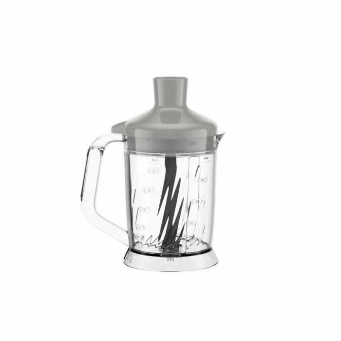 Блендер Tefal заглибний Quickchef+ 1000Вт, 3в1, чаша-800мл, чопер-1000мл, турборежим, сріблясто-сірий