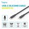 Кабель DIGITUS USB-C > USB-C заряджання/синхронізації, USB4 2.0, 80G, 240W, 16K, силіконовий, 1м, чорний