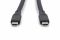 Кабель DIGITUS USB-C > USB-C заряджання/синхронізації, USB4 2.0, 80G, 240W, 16K, силіконовий, 1.5м, чорний