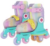 Роликові ковзани Yvolution Twista, розмір 30-34, веселка
