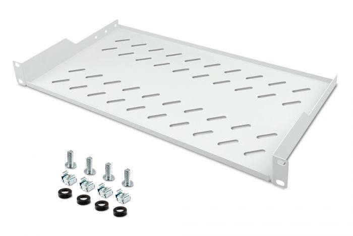 Полиця DIGITUS 19", 1U, консольна, 250мм, сіра