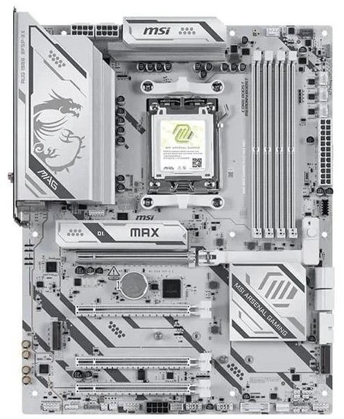 Материнcька плата MSI MAG X870E GAMING PLUS MAX WIFI sAM5 X870E 4xDDR5 M.2 HDMI Wi-Fi BT ATX