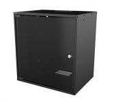 Шафа MIRSAN 19", 12U, SOHO, 535x400 мм, максимально 30 кг, чорна