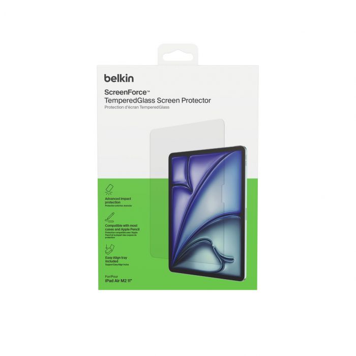 Захисне скло Belkin для iPad Air 11 (2024 М2/2025 M3) TemperedGlass (1 Pack)