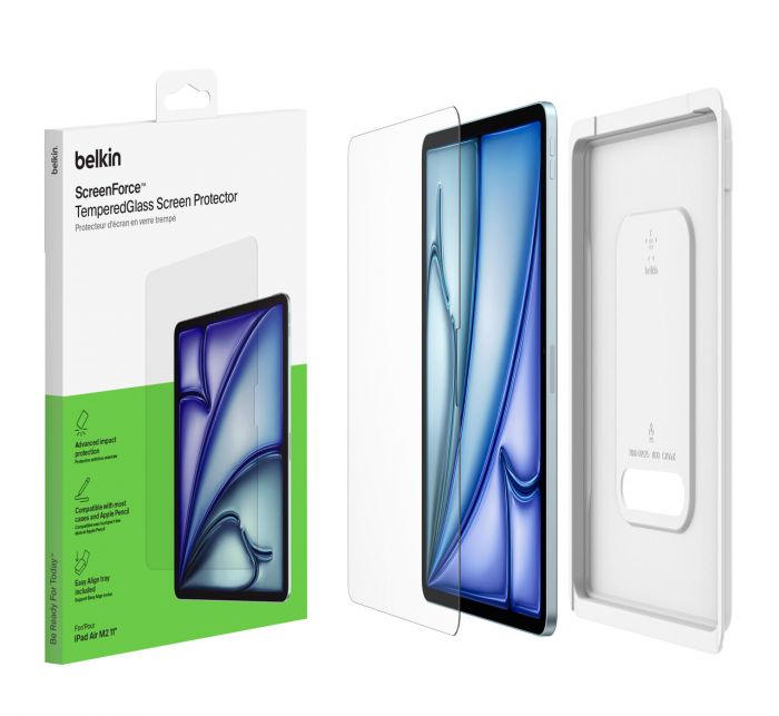 Захисне скло Belkin для iPad Air 11 (2024 М2/2025 M3) TemperedGlass (1 Pack)