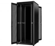 Шафа MIRSAN 19", 42U, GTN, перфоровані двері, 800x800 мм, максимально 1000 кг, чорна
