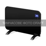 Конвектор ARDESTO CHH-2000EBG 20м2, 2000Вт, WI-FI, електр. кер-ння, ПДК, закр. нагрів. елемент, дисплей, програматор, таймер, IP24, скло, чорний