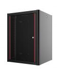 Шафа MIRSAN 19", 16U, WTN, 600x600 мм, максимально 100 кг, чорна