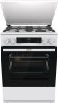 Плита Gorenje комбінована, 71л, 60x60см, дисплей, чавун,з кришкою, програматор IconLed, білий