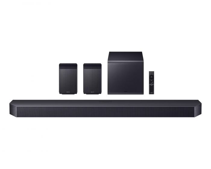 Саундбар Samsung HW-Q990H 756Вт, 11.1.4, BT, HDMI-eARC, Wi-Fi, саб, Dolby Atmos, чорний