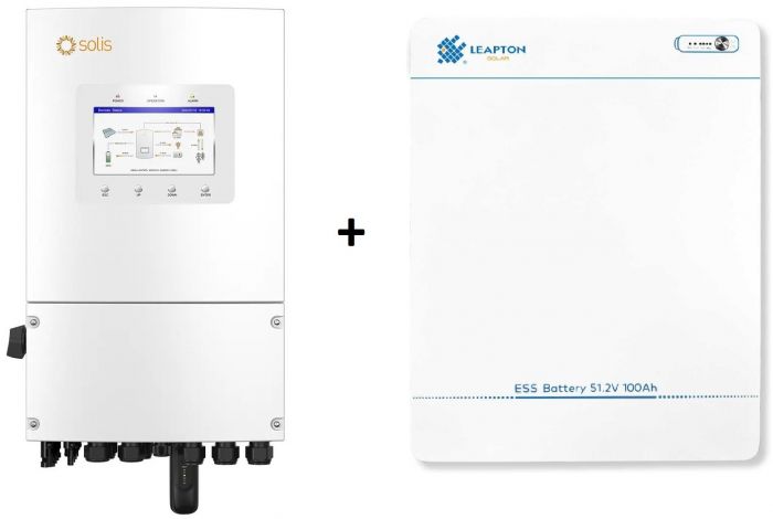 Комплект резервного живлення  SL-EH1P5K-ELA05 (1ф, 5kW, 51.2V, 100 Ah, LiFePO4)