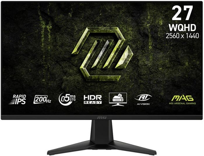Монітор MSI 27" MAG 275QF-E20 2xHDMI, DP, Audio, IPS, 2560x1440, 200Hz, 0.5ms, sRGB 101%, G-SYNC, FreeSync