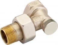 Клапан термостатичний Danfoss RLV-S, DN 20, вх. 3/4" - вих. 3/4", кутовий, нікель