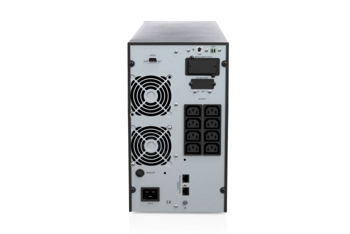 Джерело безперебійного живлення DIGITUS 2000VA/2000W, Tower, LCD, RJ45, RS232, USB, 8xC13