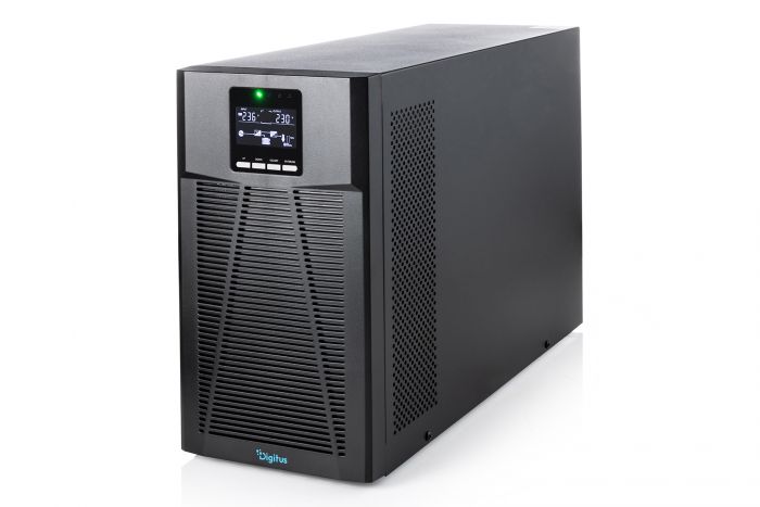 Джерело безперебійного живлення DIGITUS 2000VA/2000W, Tower, LCD, RJ45, RS232, USB, 8xC13