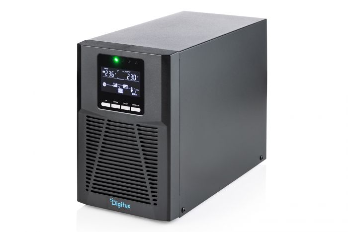 Джерело безперебійного живлення DIGITUS 1000VA/1000W, Tower, LCD, RJ45, RS232, USB, 8xC13