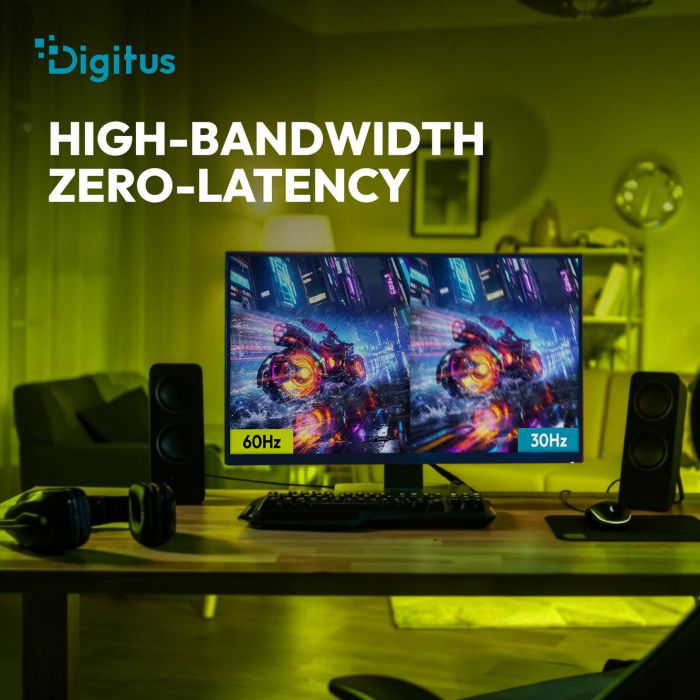 Кабель DIGITUS HDMI UHD 8K, AOC hybrid-fiber, type A M/M, 40м, чорний