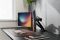 Кріплення DIGITUS Dual Monitor Clamp, 2 x до 35"/10кг, з нахилом, поворотом, чорне