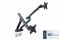 Кріплення DIGITUS Dual Monitor Clamp, 2 x до 35"/10кг, з нахилом, поворотом, чорне