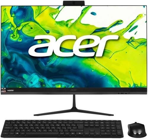 Комп'ютер персональний моноблок Acer Aspire C27-2G 27" FHD, Intel 5-120U, 32GB, F1TB, UMA, WiFi, кл+м, Lin, чорний