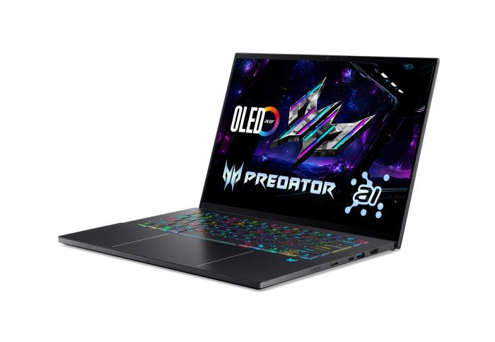 Ноутбук Acer Predator Triton 14 PT14-52T 14.5" 2.8K OLED Touch, Intel U9-288V, 32GB, F1TB, NVD5070-8, Win11P, чорний