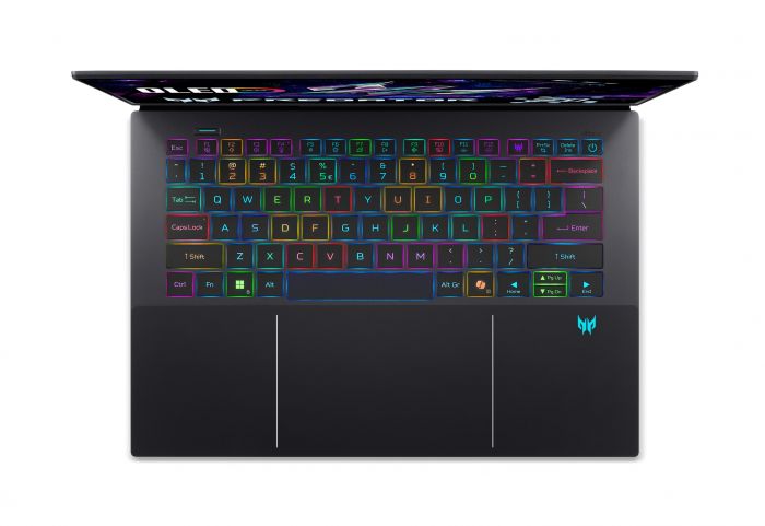 Ноутбук Acer Predator Triton 14 PT14-52T 14.5" 2.8K OLED Touch, Intel U9-288V, 32GB, F1TB, NVD5070-8, Win11P, чорний