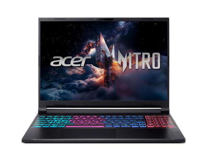 Ноутбук Acer Nitro V 16S ANV16S-71 16" WQXGA IPS, Intel 7-240H, 16GB, F1TB, NVD5070-8, Lin, чорний