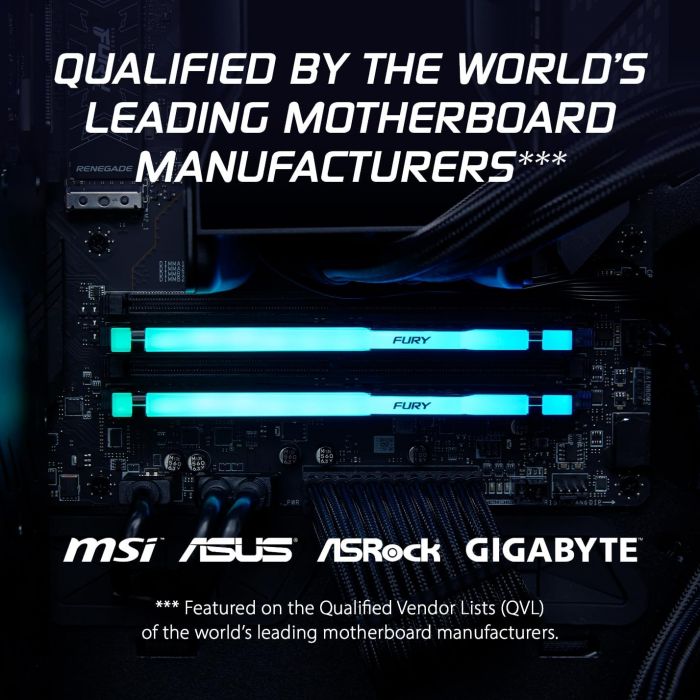 Пам'ять ПК Kingston DDR5  16GB 6800  FURY Beast FURY Beast White EXPO