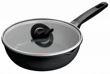 Мультисковорода Tefal Expertise, з кришкою, 24см, алюміній, бакеліт, скло, чорний