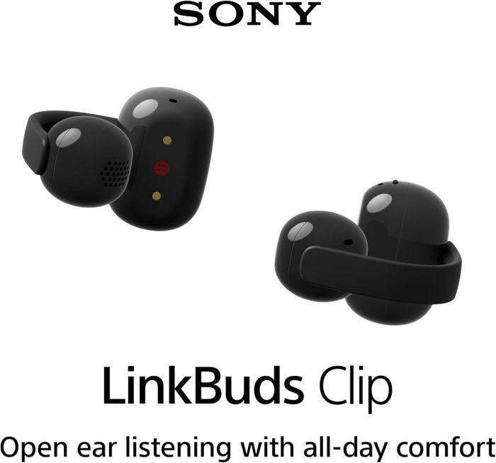 Навушники TWS Sony LinkBuds Clip BT 5.3, IPX4, SBC, AAC, Mic, Чорний
