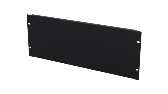 Панель-заглушка MIRSAN 3U, 19", з гвинтовим типом кріплення, чорна