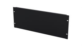 Панель-заглушка MIRSAN 3U, 19", з гвинтовим типом кріплення, чорна