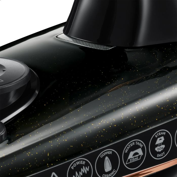 Праска Russell Hobbs Copper Express, 2600Вт, 315мл, паровий удар -150гр, постійна пара - 40гр, керам. підошва, чорно-коричневий