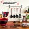 Ложка Tefal Ingenio+, пластик, червоно-чорний