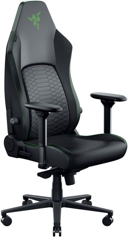 Крісло Razer Iskur V2 NewGen, EPU шкіра з CoolTouch™, 4D-Armrests, чёрно-зеленый