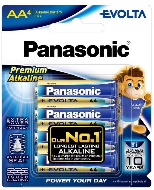 Батарейка Panasonic EVOLTA лужна AA блістер, 4 шт.