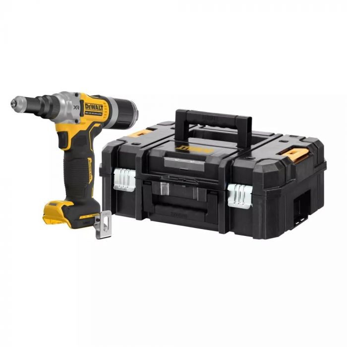 Заклепочник акумуляторний DeWALT 18В XR Li-Ion 18В 20000Нм 4.8-6.4мм 3шт кейс 1.65кг без АКБ та ЗП