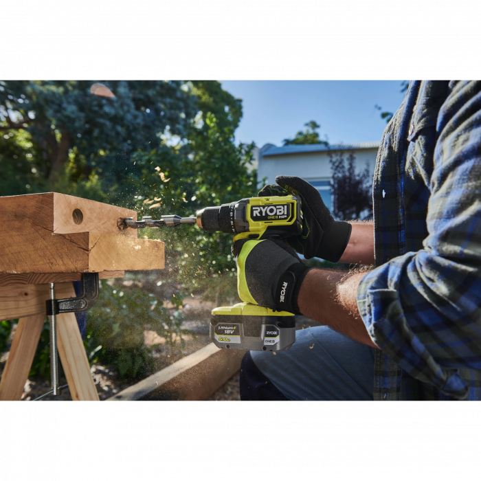 Шурупокрут-дриль ударний акумуляторний Ryobi ONE+ HP RDD18X1-0 18В 105Нм 700·2150об/хв 1.3кг без АКБ та ЗП