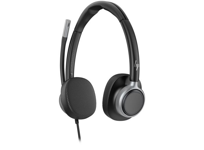 Гарнітура комп'ютерна стерео On-ear HP Poly Mission 625, USB-A, USB-C, 2 x Uni-mic, AI noise reduction, Teams, Zoom, Google Meet, чорний